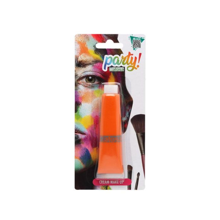 Maquillaje Crema Facial Color Naranja para Halloween y Disfraces 0 Maquillaje Crema Facial Color Naranja para Halloween y Disfraces 0