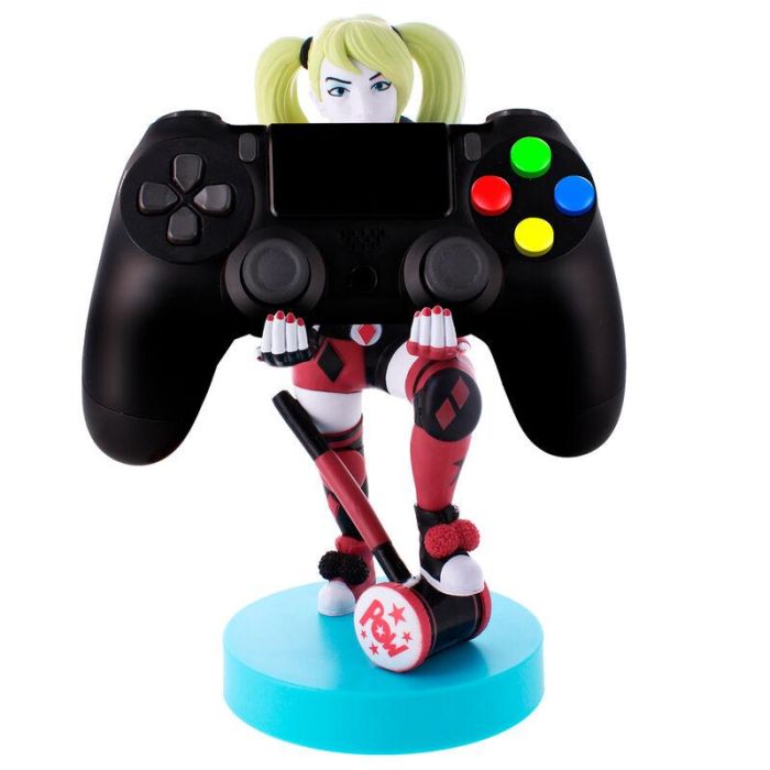 Cable Guy - Soporte Figura Harley Quinn DC Comics para Mando y Móvil - EXQUISITE GAMING 20cm
