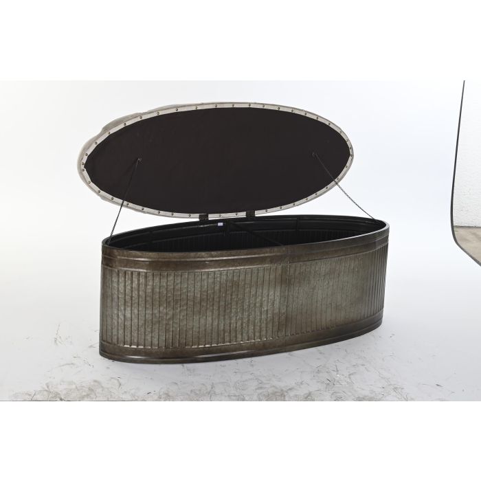 DKD Home Decor Descalzadora Loft, Banco Recibidor con Asiento Beige y Estructura Marrón Oscuro de Metal y Poliéster, 121x44x47.5 cm 3 DKD Home Decor Descalzadora Loft, Banco Recibidor con Asiento Beige y Estructura Marrón Oscuro de Metal y Poliéster, 121x44x47.5 cm 3