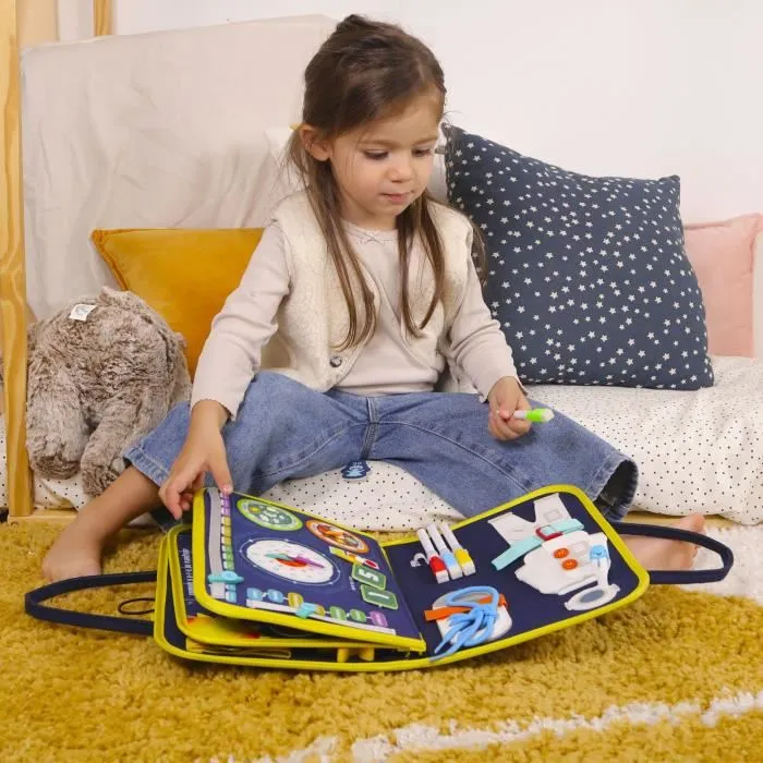 MGM Bolsa de actividades espaciales Montessori JADE Juego educativo para niños Viajes Sensorial Diseño francés 4