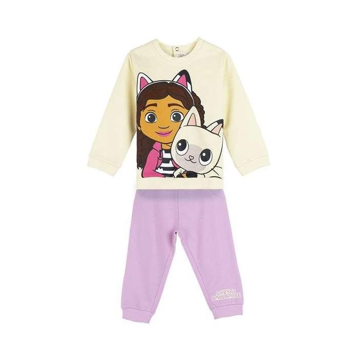 Cerdá Ropa de Bebé Niña - Chandal Gabby's Dollhouse Morado, Talla 12-18 Meses Cerdá Ropa de Bebé Niña - Chandal Gabby's Dollhouse Morado, Talla 12-18 Meses