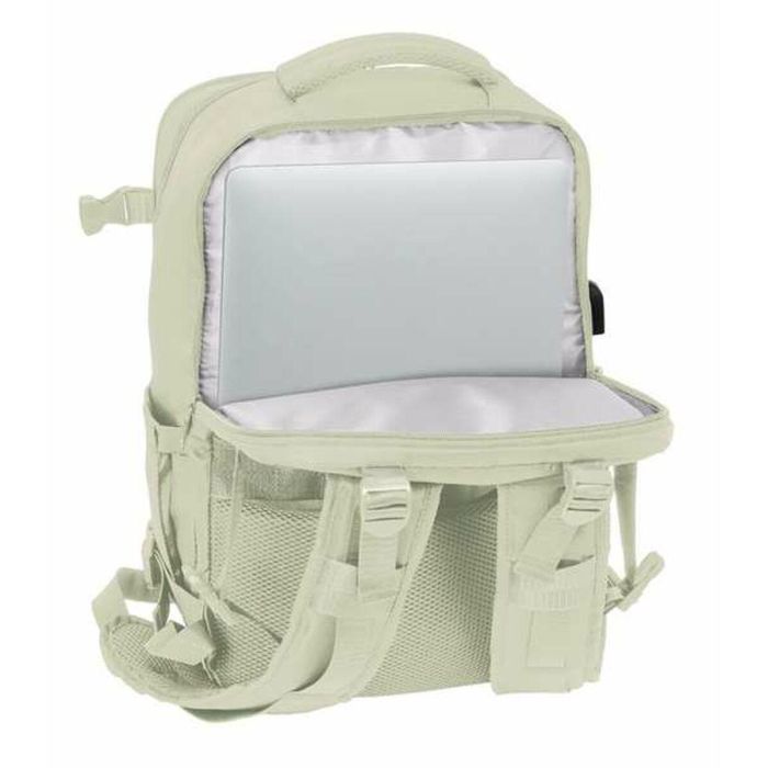 Safta Mochila Viaje Cabina Portatil 15,6'' Beige 29x44x19 cm 4