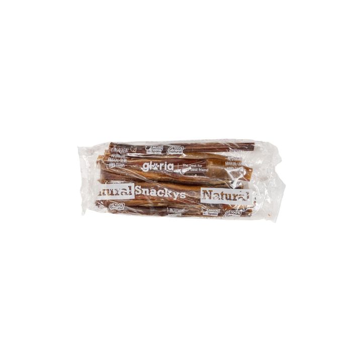 Snackys Gloria Snacks Naturales Nervios de Toro 20cm para Perros Grandes, 100% Vacuno, Secado al Horno, Pack 10 Unidades