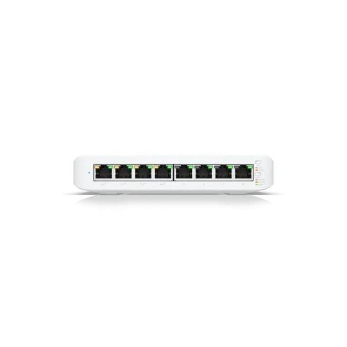 Ubiquiti USW-Lite-8-PoE Switch Gestionable Layer 2, 8 Puertos Gigabit Ethernet RJ45, 4 Puertos PoE+ 52W para UniFi