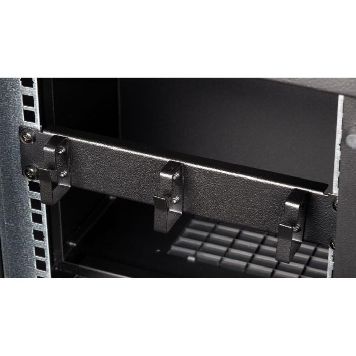 Equip 10" Kabeldurchführung mit Ringeinsatz. 1U schwarz 3