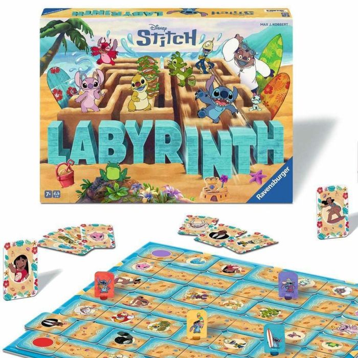 RAVENSBURGER Juego de Mesa Labyrinth Disney Stitch - 2-4 Jugadores, Edad +7 Años, 30 Minutos de Partida 1