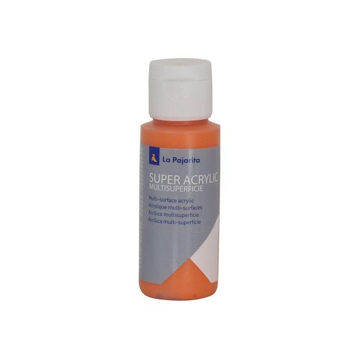 Pintura Acrilica La Pajarita 60 Ml (Bote) Naranja A-07 6 unidades