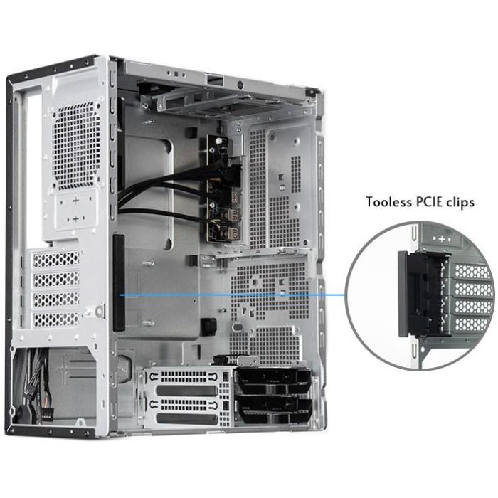 Chieftec BS-20B-OP Midi Tower PC Gamer UNI Series, micro ATX/Mini-ITX, Negro para Hogar/Oficina 1