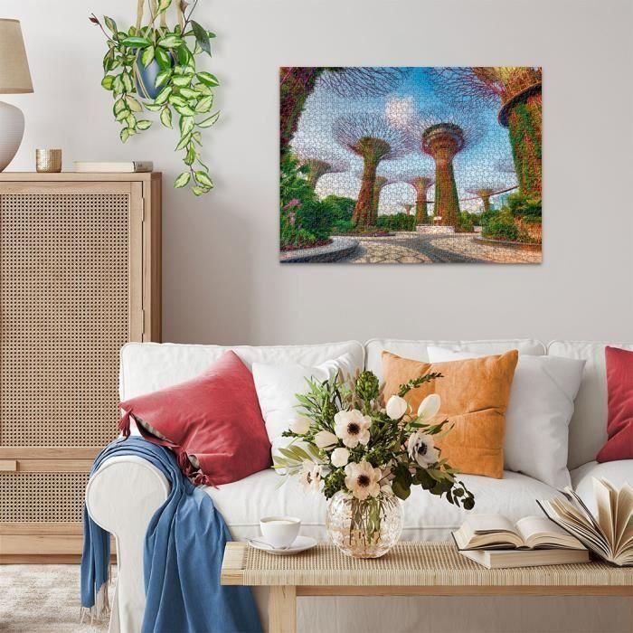 Ravensburger 12001396 Rompecabezas 1500 piezas, Jardín Bahía Singapur, premium, a partir de 14 años 2