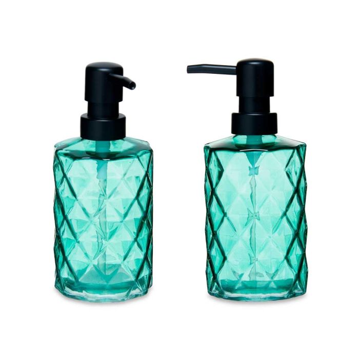 Dispensador Jabon Azul Verdoso Diamante 360 Ml Berilo 9X18CM (12 Unidades) 1 Dispensador Jabon Azul Verdoso Diamante 360 Ml Berilo 9X18CM (12 Unidades) 1