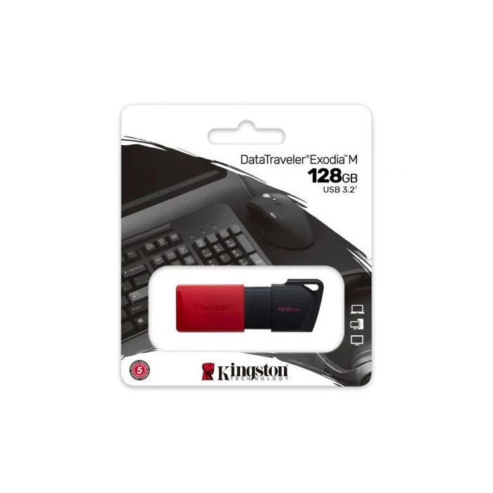 Kingston DTXM/128GB Pendrive 128GB USB 3.2 Gen 1 Negro/Rojo 2