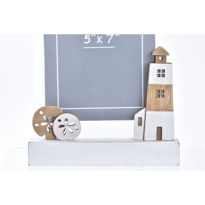 DKD Home Decor Marco Foto 13x18 cm Blanco de Madera y Acrílico Colección Lurima con Diseño de Faro Estilo Atlántico 23x18x3.5 cm 2 DKD Home Decor Marco Foto 13x18 cm Blanco de Madera y Acrílico Colección Lurima con Diseño de Faro Estilo Atlántico 23x18x3.5 cm 2