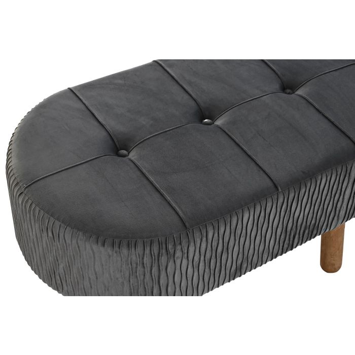 DKD Home Decor Descalzadora Scandi para Dormitorio o Recibidor Velvet Madera Gris Oscuro Natural 46x38x80cm Asiento 38cm Desmontable 1 DKD Home Decor Descalzadora Scandi para Dormitorio o Recibidor Velvet Madera Gris Oscuro Natural 46x38x80cm Asiento 38cm Desmontable 1