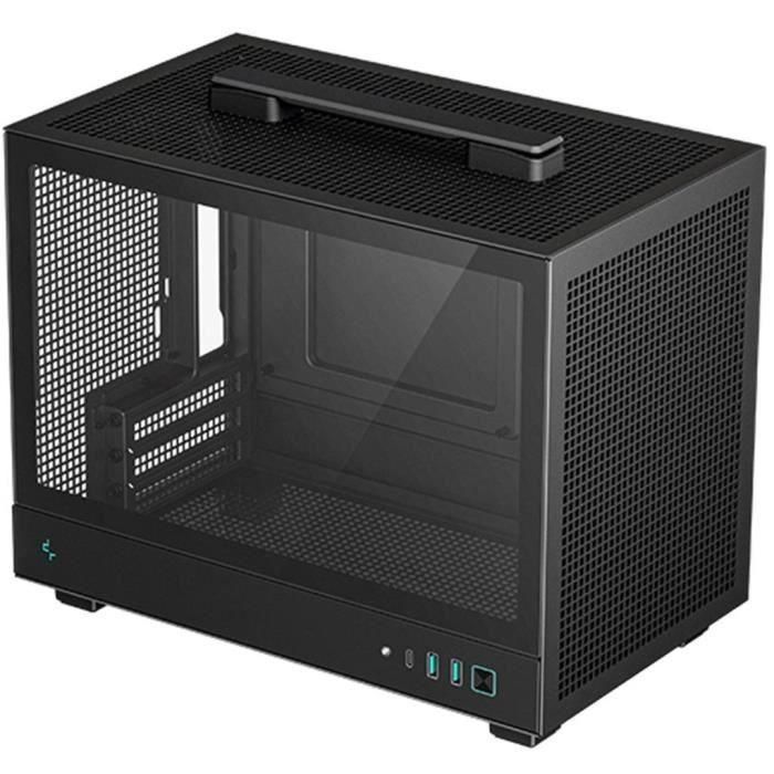 Caja PC - DEEPCOOL - CH160 - Sin fuente de alimentación - Minitorre - Formato M-ITX - Negra Caja PC - DEEPCOOL - CH160 - Sin fuente de alimentación - Minitorre - Formato M-ITX - Negra