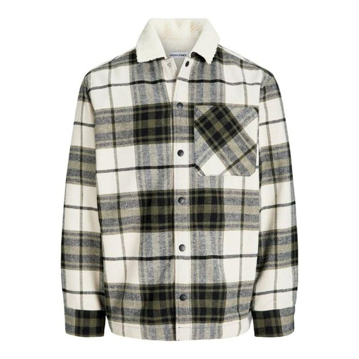 Camisa de Manga Larga Hombre Jack & Jones Jjzac Teddy Overshirt Ls Oliva 0 Camisa de Manga Larga Hombre Jack & Jones Jjzac Teddy Overshirt Ls Oliva 0