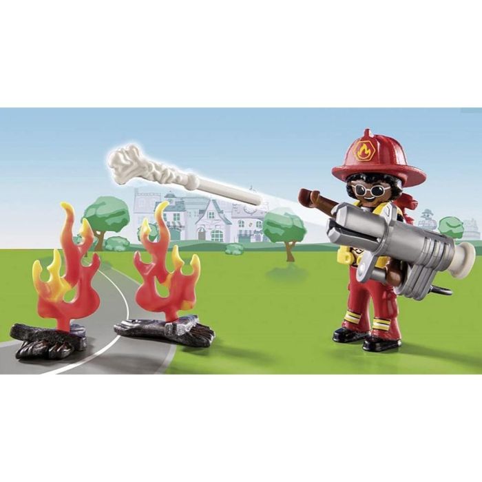 Playmobil Duck On Call Acción Rescate de Bomberos Set Juguete para Niños a partir de 3 Años 1