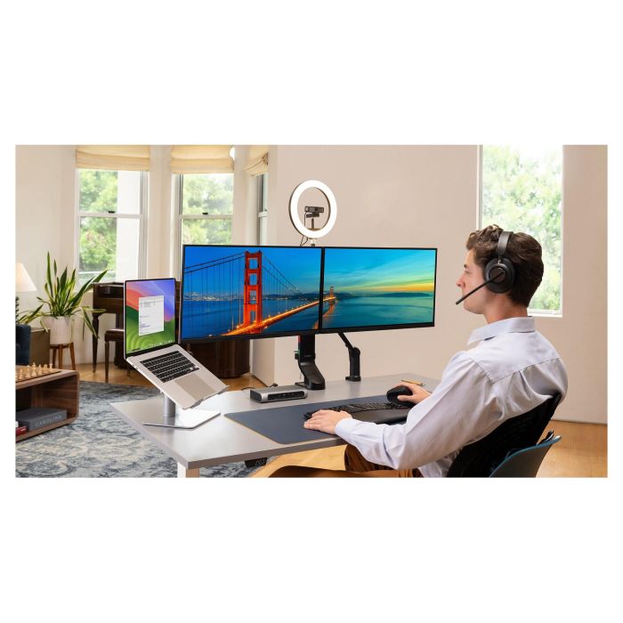 Kensington Auriculares Gaming H3000 PROVC, Diadema Bluetooth 5.2, Negro, 60h Batería, Cancelación Ruido, Micrófono Boom, USB-C, Para PC, PS, Xbox, Android, iOS