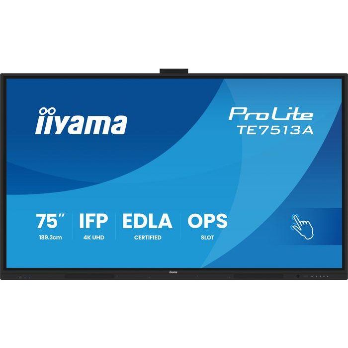 iiyama iiWare21E Pantalla Interactiva 75" UHD 4K IPS 40-Puntos PureTouch IR+ Android 14 EDLA Google GMS 8/128GB Antirreflejos Altavoces 60W 2 iiyama iiWare21E Pantalla Interactiva 75" UHD 4K IPS 40-Puntos PureTouch IR+ Android 14 EDLA Google GMS 8/128GB Antirreflejos Altavoces 60W 2