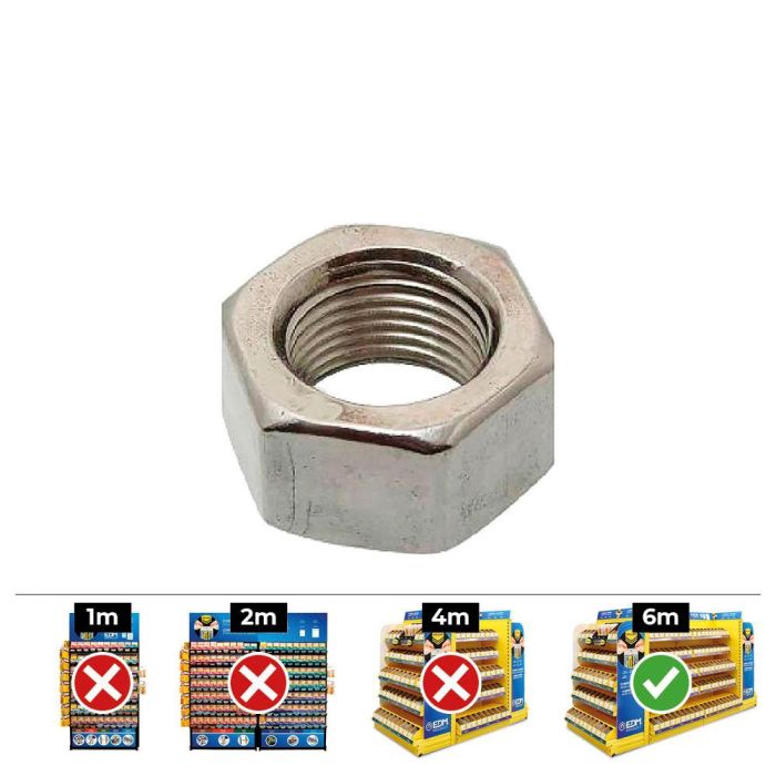 Celo Tuerca hexagonal DIN 934 Ø12mm acero clase 8 Caja 100 unid. 0 Celo Tuerca hexagonal DIN 934 Ø12mm acero clase 8 Caja 100 unid. 0
