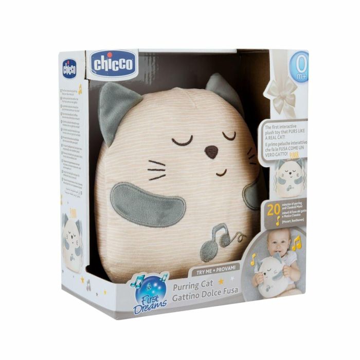 Peluche con Sonido Chicco Gato Blanco 5 Peluche con Sonido Chicco Gato Blanco 5