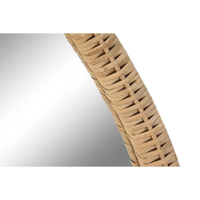 DKD Home Decor Espejo de ratán con forma de gota, 80x60 cm, color natural 2