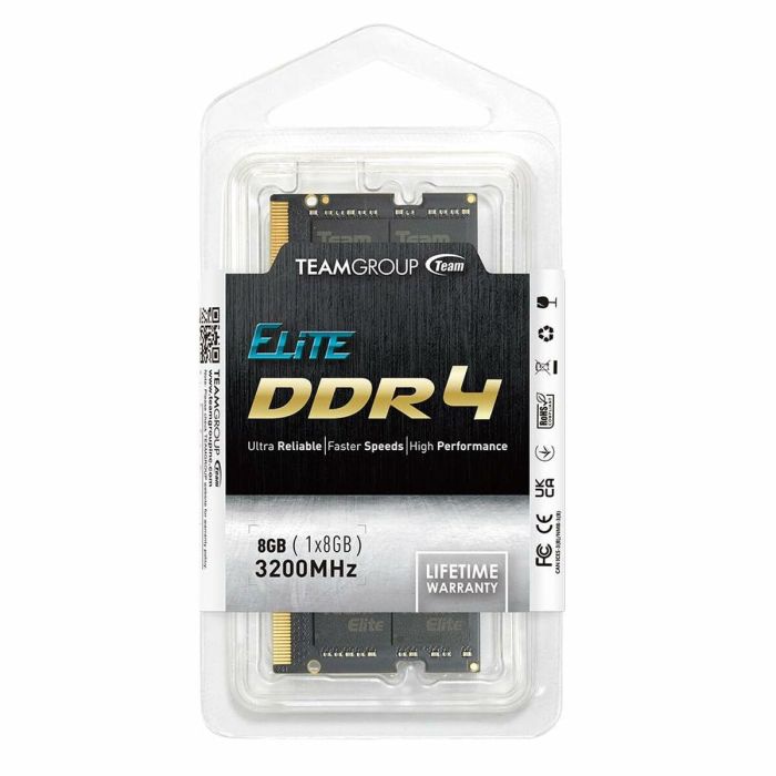 Team Group ELITE TED48G3200C22-S01 módulo de memoria 8 GB 1 x 8 GB DDR4 3200 MHz 1 Team Group ELITE TED48G3200C22-S01 módulo de memoria 8 GB 1 x 8 GB DDR4 3200 MHz 1