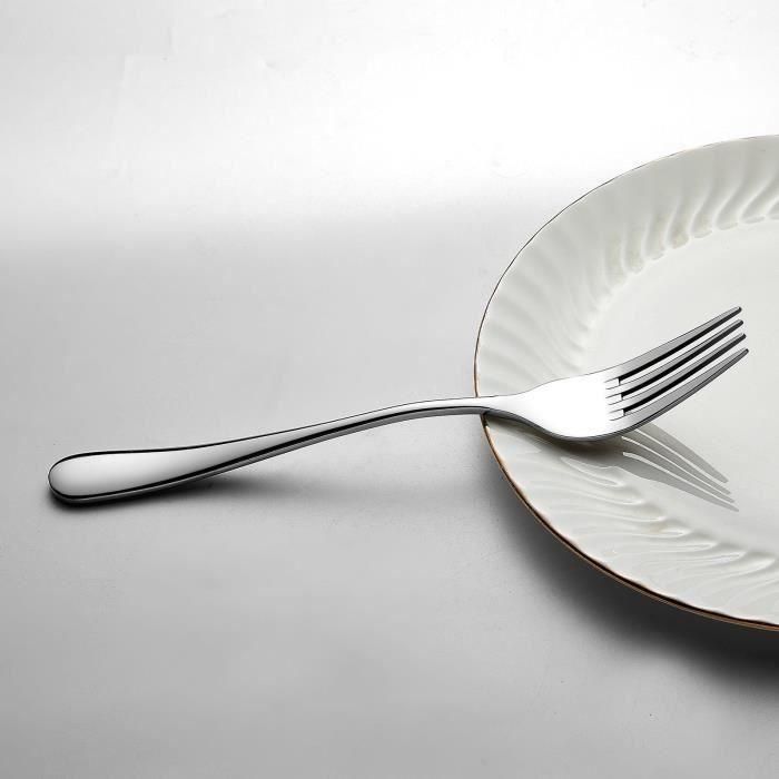 Arthur Martin AM2202 Juego de cubiertos 24 piezas Acero inoxidable Acabado espejo pulido con mango mate 5