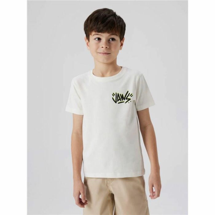 Camiseta de Manga Corta Infantil Name It Nkmmakai Jaws Nreg Box Sky 2