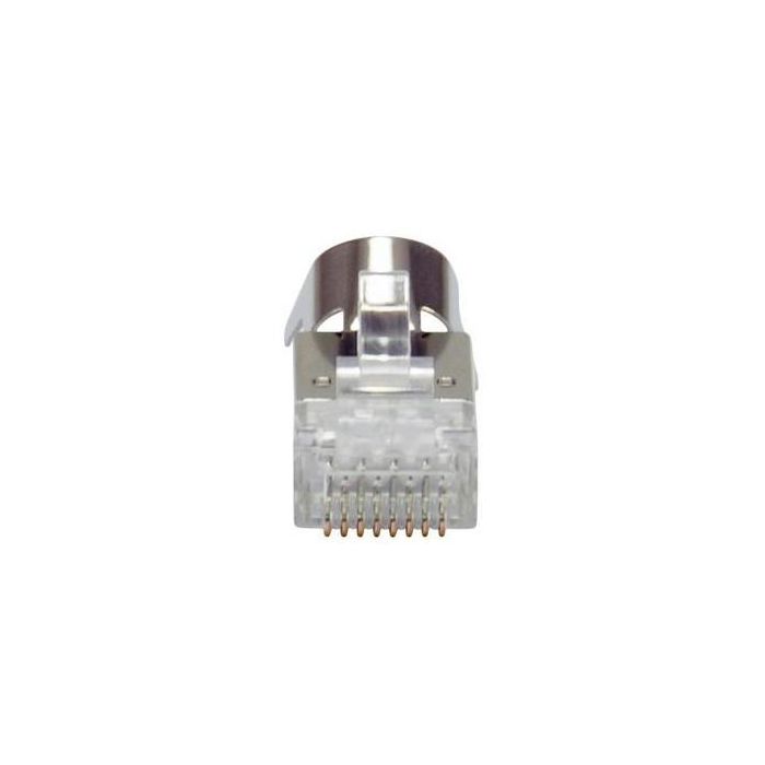 EQUIP 121148 Conectores Cat.8 RJ45 Blindados, Set de 50 Unidades, Color Gris 3