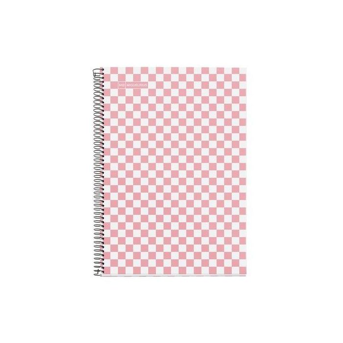 Bloc Miquelrius Tapa Dura Fº 80H 90G Cuadric.4X4 Damero Rosa (Set de 5)