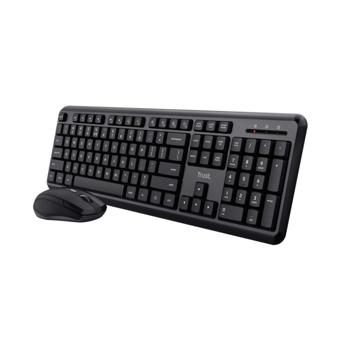 Teclado y Ratón Inalámbrico Trust TKM-350 Negro QWERTY