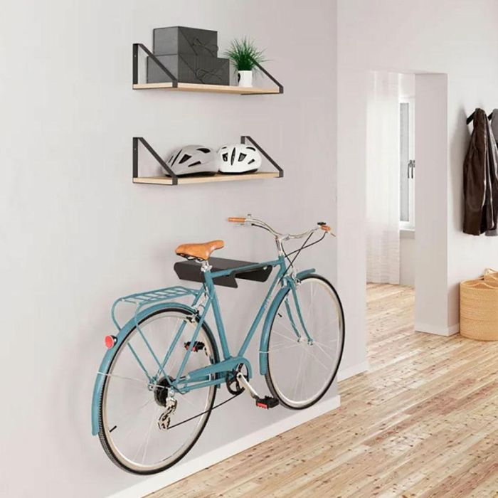 Soporte fijo bici 8070 acero negro mate rei 2 Soporte fijo bici 8070 acero negro mate rei 2