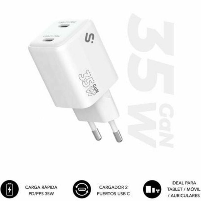 Cargador de Pared Subblim SUBCHG-6G3520 Blanco 120 W 2 Cargador de Pared Subblim SUBCHG-6G3520 Blanco 120 W 2
