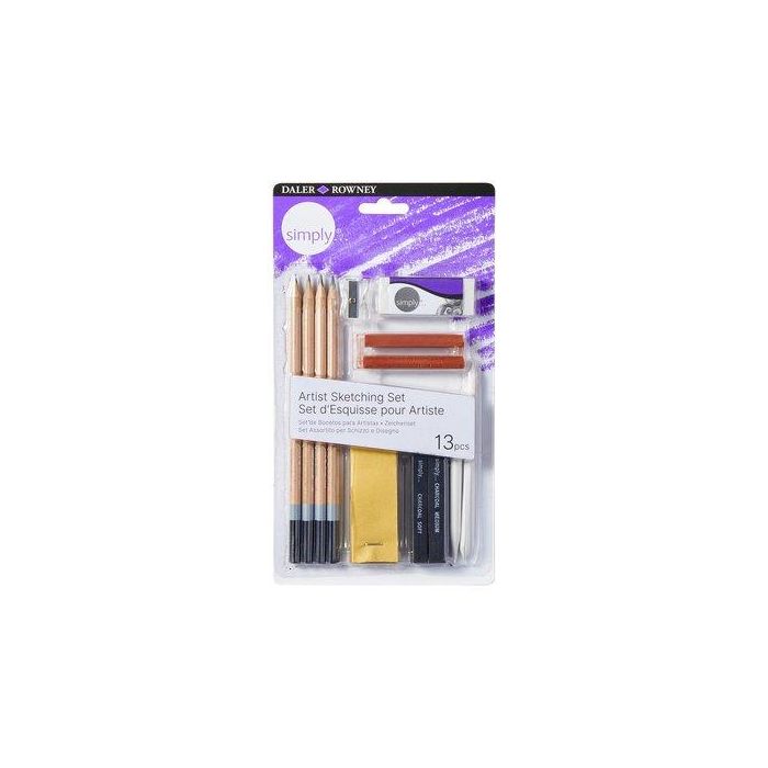 Lapices Esbozo Daler Rowney Simply Pencil Art Set De 13