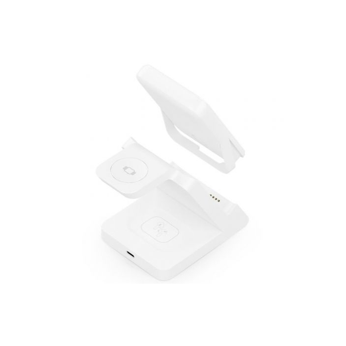 Estación de Carga Inalámbrica Qi Aisens ASCH-15W4WC063-W/ 1xUSB Tipo-C/ 15W/ 5W/ Blanco 2