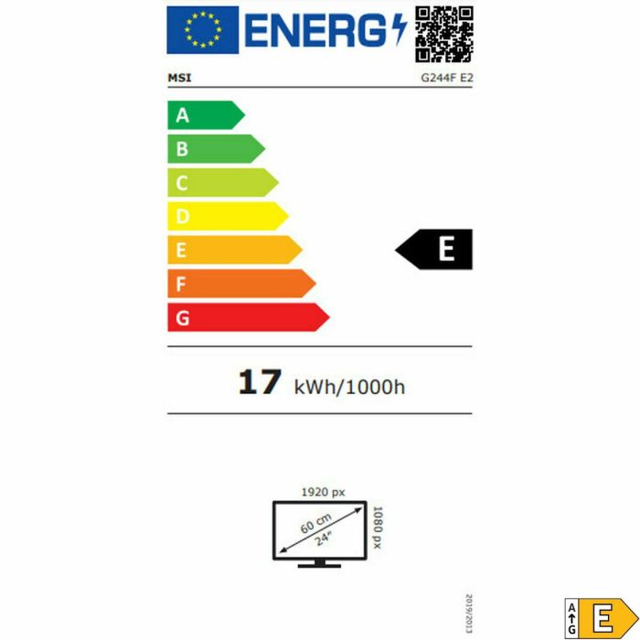 Monitor MSI G244F E2 24" 23,8" Full HD 36