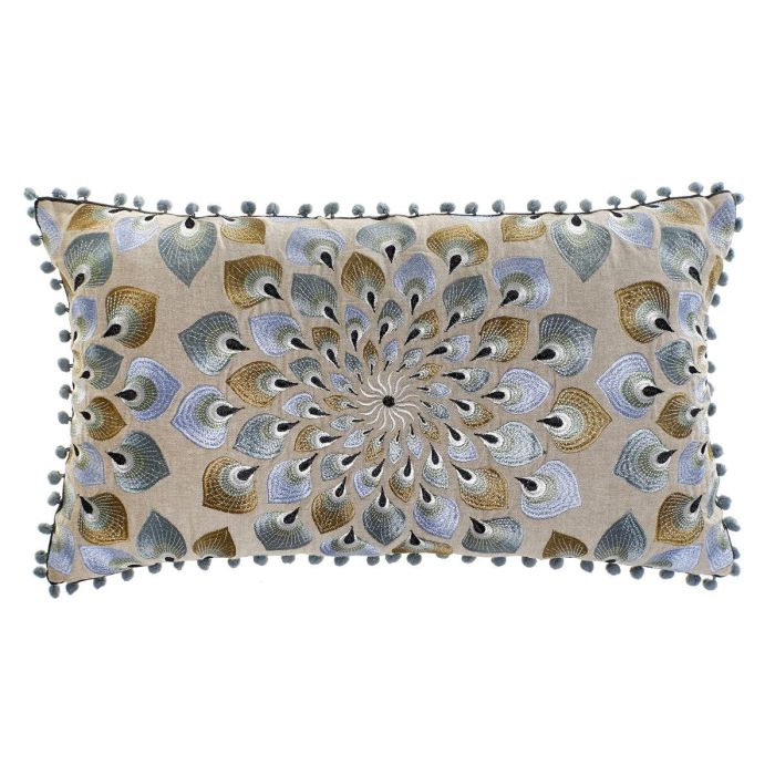 Cojin DKD Home Decor Azul Beige 15 x 60 x 36 cm