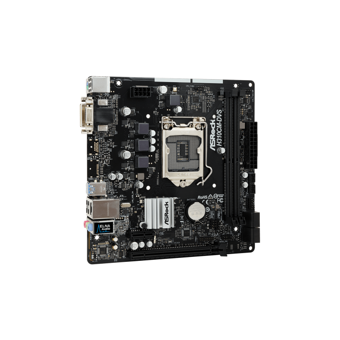 Asrock H310CM-DVS Intel® H310 LGA 1151 (Zócalo H4) micro ATX 3