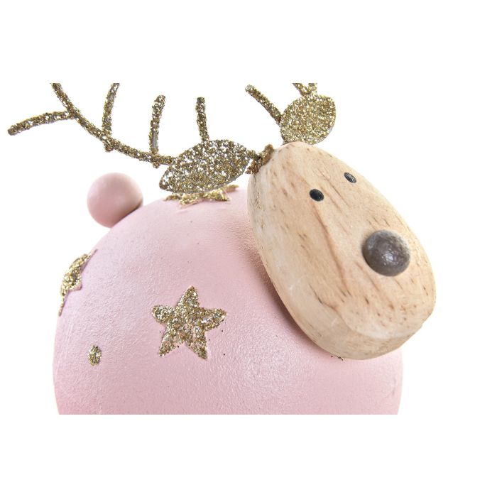 DKD Home Decor Figura de Navidad Fantasía Reno de Metal Rosa Palo y Gris, Adorno Navideño 7x9x7 cm, Pack 12 Unidades 2 DKD Home Decor Figura de Navidad Fantasía Reno de Metal Rosa Palo y Gris, Adorno Navideño 7x9x7 cm, Pack 12 Unidades 2