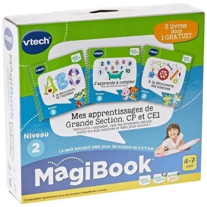 VTECH MagiBook Mi aprendizaje en Sección Grande CP y CE1 Idioma francés 2 VTECH MagiBook Mi aprendizaje en Sección Grande CP y CE1 Idioma francés 2