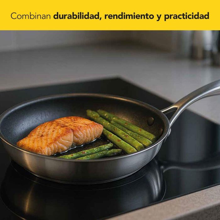 Sartén Castey EA-S26 Gris Acero Inoxidable Ø 26 cm Sartén Castey EA-S26 Gris Acero Inoxidable Ø 26 cm