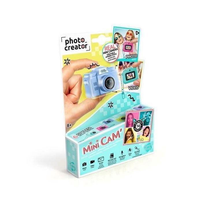 Canal Toys CTCLK059 Cámara digital Mini Cam' Photo Creator Retro Azul con tarjeta SD de 1GB incluida 3 Canal Toys CTCLK059 Cámara digital Mini Cam' Photo Creator Retro Azul con tarjeta SD de 1GB incluida 3