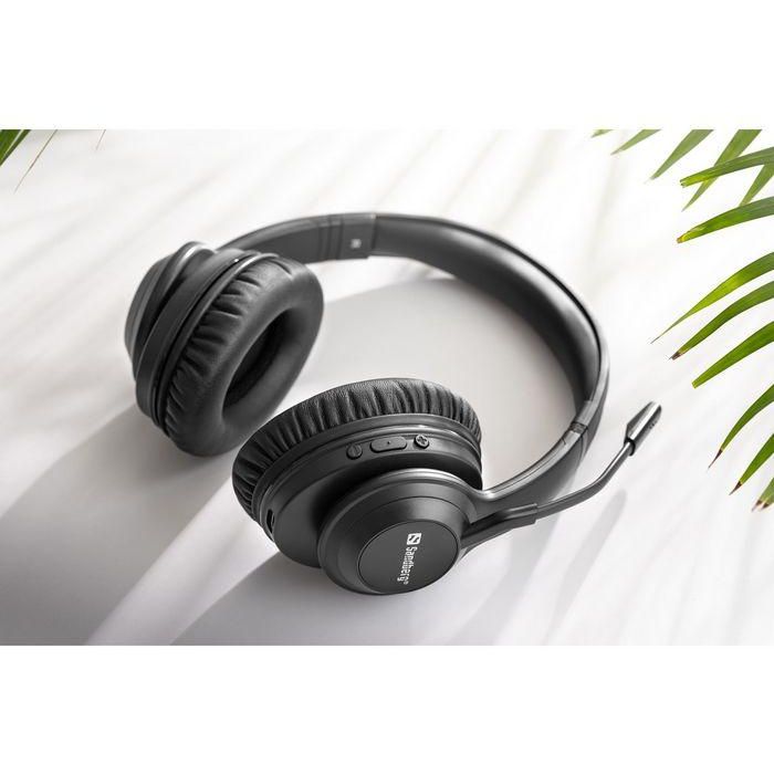 Sandberg Auriculares Inalámbricos ANC+ENC Pro - Comodidad Superior, Cancelación de Ruido Activa y Ambiental, Micrófono Flexible, 24h Batería, USB-C 7
