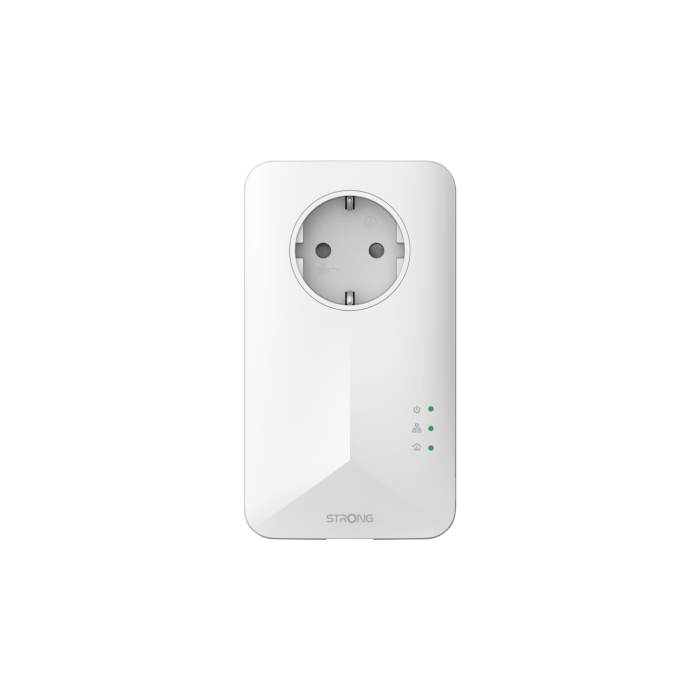 Strong POWERL1000DUOWIFIEUV2 Adaptador de Red PowerLine 1000 Mbit/s con WiFi y Ethernet, Blanco, 2 unidades 2