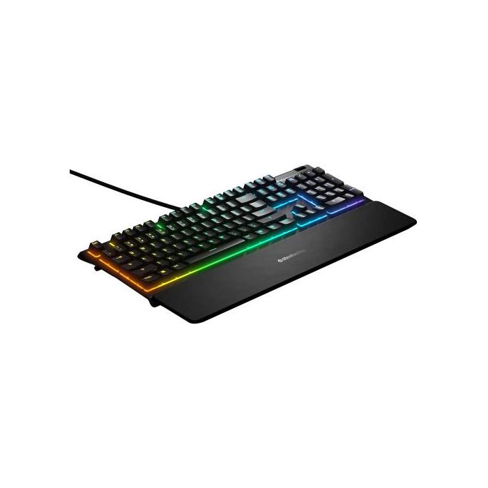 SteelSeries Apex 3 Teclado Gaming - Resistencia al Agua IP32, Iluminación RGB 10 Zonas, Switches Silenciosos, Reposa Muñecas Magnético, Español QWERTY - 64798 2