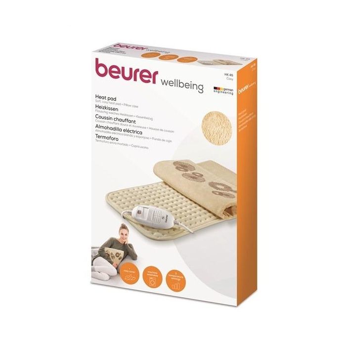 Beurer HK-45 Almohadilla Eléctrica de Tacto Suave 33x44 cm - Alivia Tensiones con Calor, Funda Extraíble y Transpirable 3 Beurer HK-45 Almohadilla Eléctrica de Tacto Suave 33x44 cm - Alivia Tensiones con Calor, Funda Extraíble y Transpirable 3
