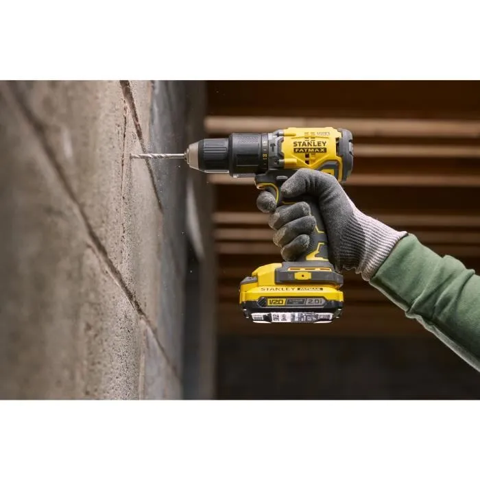 STANLEY FATMAX SFMCD715D2K-QW Taladro Atornillador de Impacto Sin Escobillas 60 Nm Litio 18V con 2 Baterías 2Ah 4