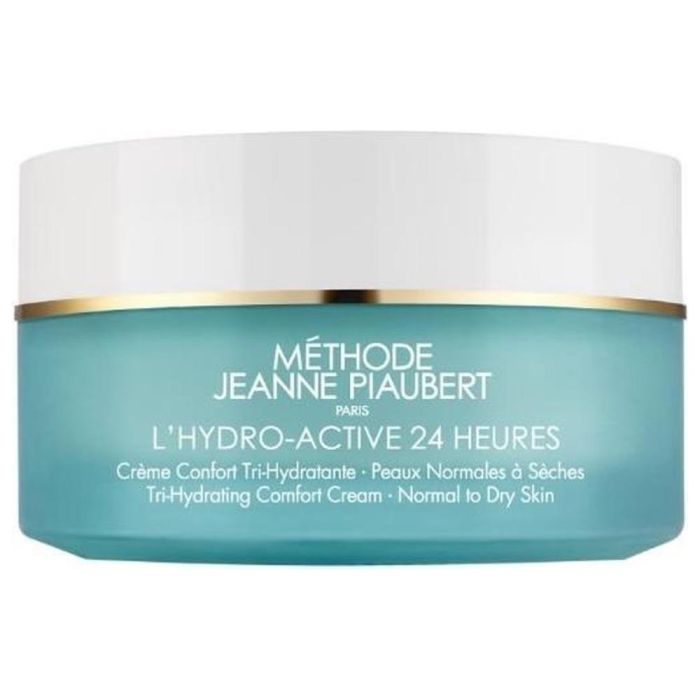 Jeanne Piaubert L'Hydro Act 24H Crème Confort Tri-Hidratante para Piel Normal a Seca con Ácido Hialurónico y Rosa Mosqueta