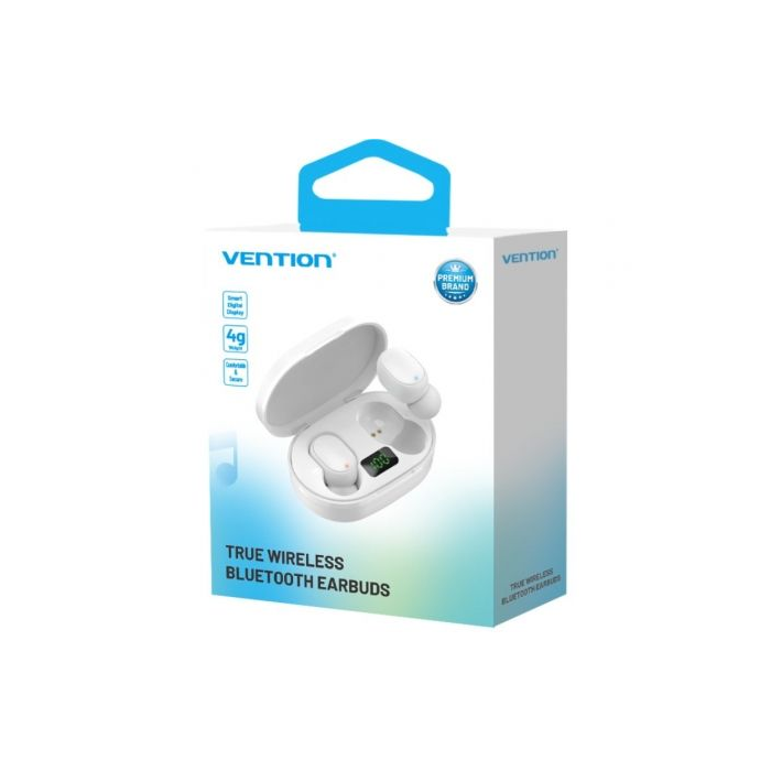 Auriculares Bluetooth Vention Tiny T16 F12W0 con estuche de carga/ Autonomía 7h/ Blancos 1