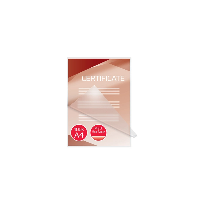 Funda Plastificar Gbc 216X303 (A4) 125Μ Mate Paquete De 100 5